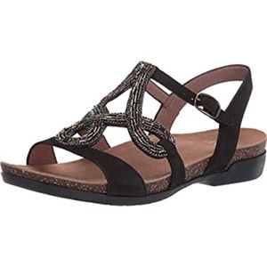 Dansko Reeta  Sandal Shoe Black size 40 9/10